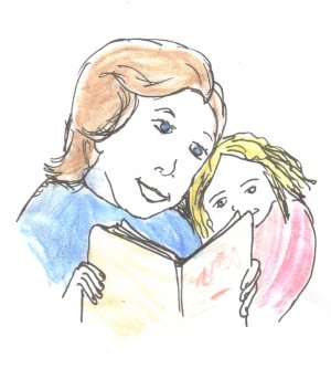 illustrationfriday word of week- Book , Reading together
