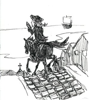 illustrationfriday word of week- Messenger