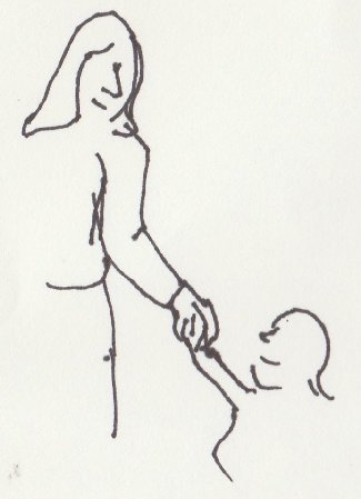 mother, child, parent
