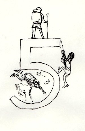 number 5, 5, five