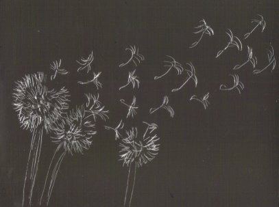 illustrationfriday word of week-scattered