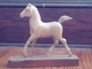 wood, carving, art, horse