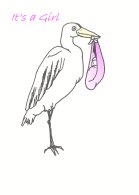 pink,stork,baby,girl